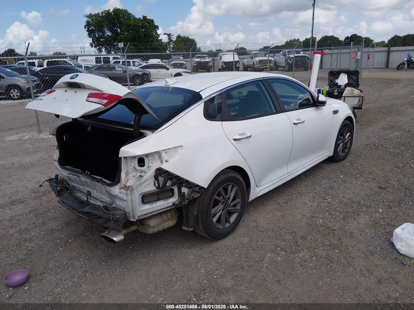 2020 Kia Optima VIN 5XXGT4L38LG417792 IAAI salvage auction — REAR END, Salvage Title, sold $1,850 on 2026-07-22 (photo 4)