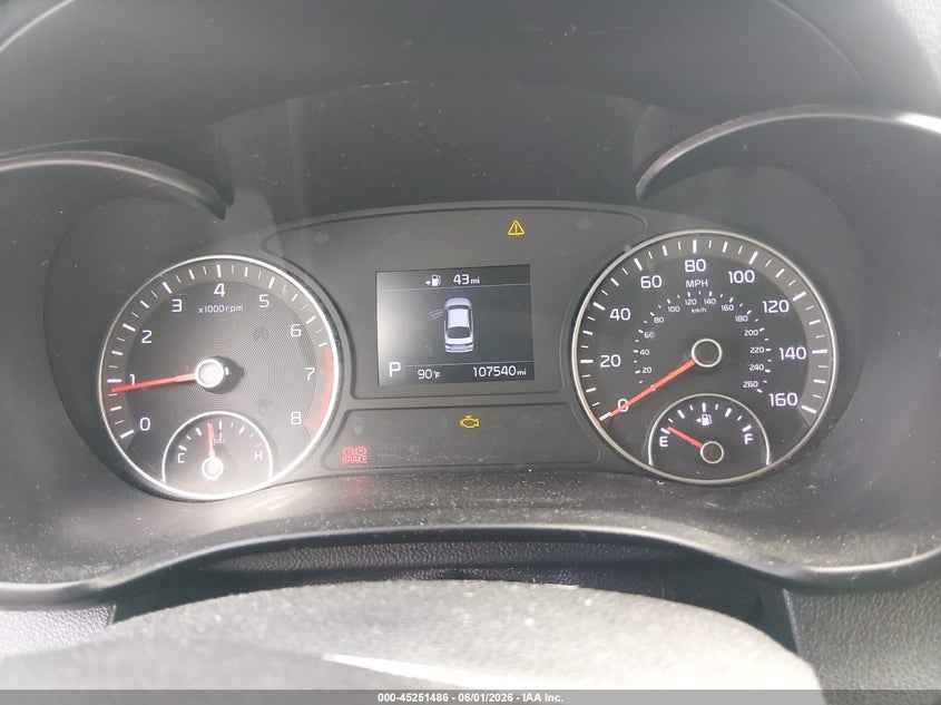 2020 Kia Optima VIN 5XXGT4L38LG417792 IAAI salvage auction — REAR END, Salvage Title, sold $1,850 on 2026-07-22 (photo 7)