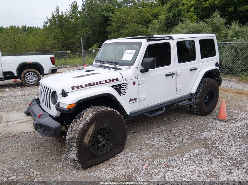 2021 Jeep Wrangler / VIN 1C4HJXFN8MW820292 IAAI salvage auction — RIGHT SIDE, Salvage (Alabama), sold $7,000 on 2026-08-31 (photo 2)