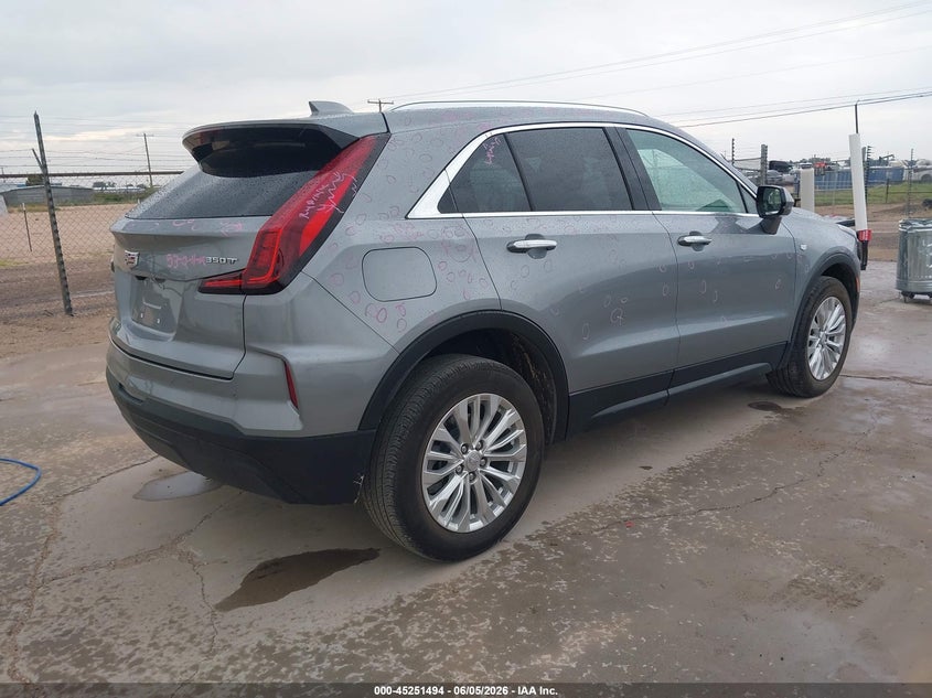 2024 Cadillac Xt4 VIN 1GYAZAR42RF127648 IAAI salvage auction — LEFT FRONT, Original (Texas), sold $14,000 on 2026-08-20 (photo 4)