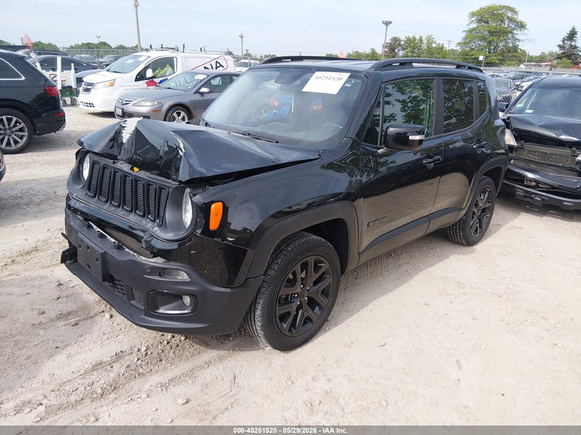2017 Jeep Renegade VIN ZACCJBBB1HPF97735 IAAI salvage auction — FRONT END, Salvage Title, sold $1,100 on 2026-07-14 (photo 2)