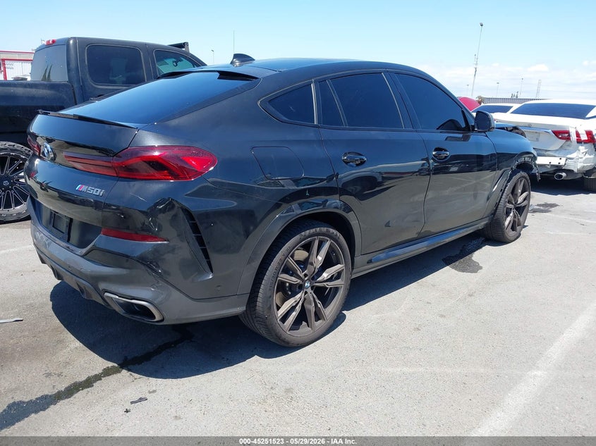 2023 BMW X6 VIN 5UXCY8C01P9P14241 IAAI salvage auction — FRONT END, Salvage Title, sold $30,400 on 2026-07-06 (photo 4)