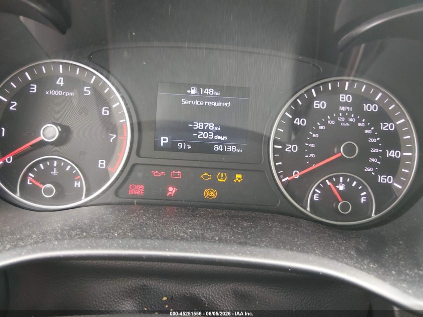 2020 Kia Optima VIN 5XXGT4L37LG388642 IAAI salvage auction — FRONT END, Salvage (Texas), sold $25 on 2026-07-29 (photo 7)
