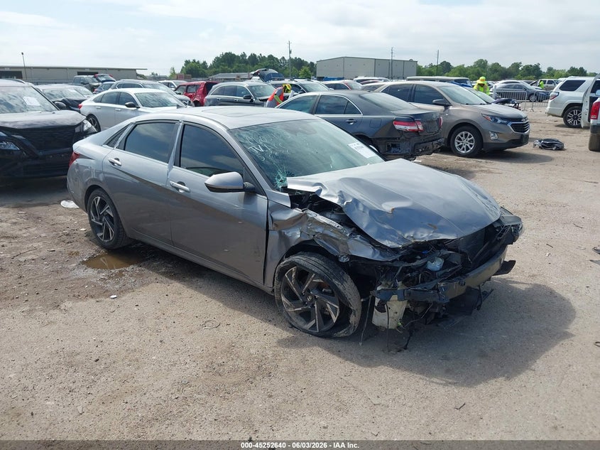 2025 Hyundai Elantra VIN KMHLS4DG2SU952169 IAAI salvage auction — FRONT END, Salvage (Texas), sold $2,250 on 2026-07-29 (photo 1)