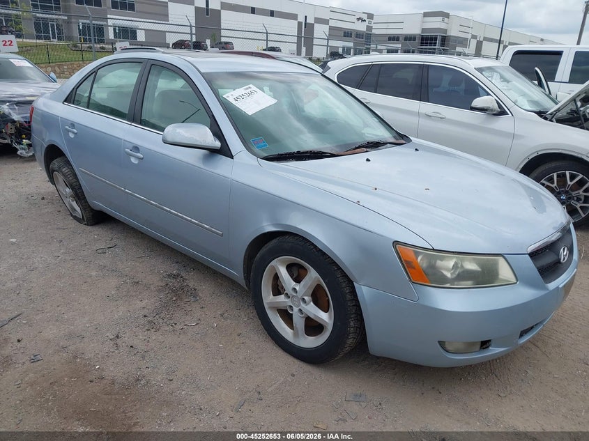 2007 Hyundai Sonata VIN 5NPEU46F27H213655 IAAI salvage auction — SIDE, Salvage (Texas), sold $250 on 2026-07-11 (photo 1)