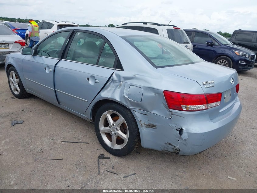 2007 Hyundai Sonata VIN 5NPEU46F27H213655 IAAI salvage auction — SIDE, Salvage (Texas), sold $250 on 2026-07-11 (photo 3)