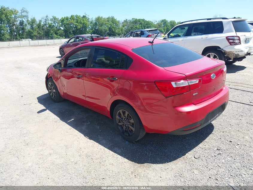 2013 Kia Rio VIN KNADM4A35D6106790 IAAI salvage auction — LEFT SIDE, Salvage Title, sold $325 on 2026-07-06 (photo 3)