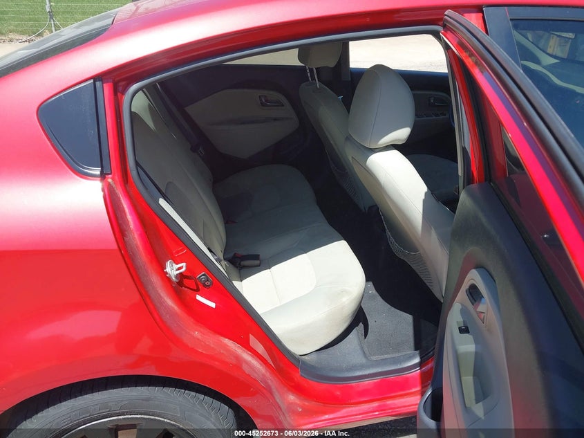 2013 Kia Rio VIN KNADM4A35D6106790 IAAI salvage auction — LEFT SIDE, Salvage Title, sold $325 on 2026-07-06 (photo 8)