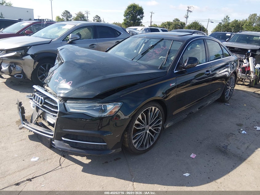 2016 Audi A6 VIN WAUFGAFC0GN004430 IAAI salvage auction — FRONT END, Salvage Title, sold $1,700 on 2026-07-13 (photo 2)