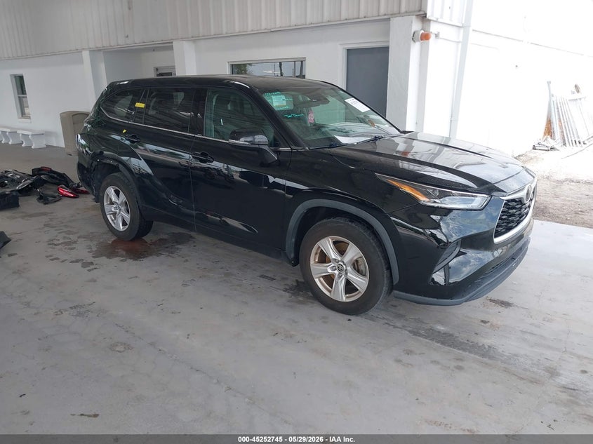 2021 Toyota Highlander VIN 5TDCZRAH6MS516328 IAAI salvage auction — REAR END, Salvage Title, sold $9,400 on 2026-07-22 (photo 1)