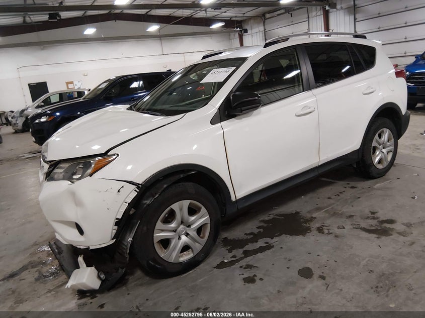 2014 Toyota Rav 4 VIN JTMBFREV9ED057393 IAAI salvage auction — FRONT END, Salvage Title, sold $3,125 on 2026-07-14 (photo 2)