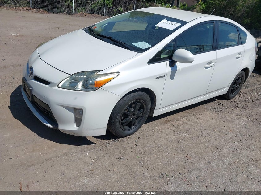2012 Toyota Prius VIN JTDKN3DU4C5406718 IAAI salvage auction — REAR END, Salvage Title, sold $1,350 on 2026-07-25 (photo 2)