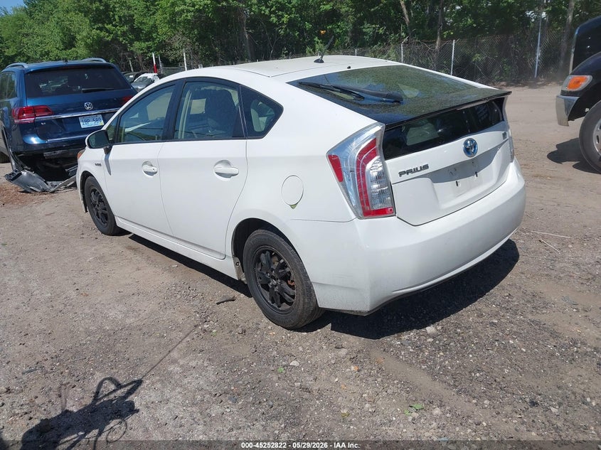 2012 Toyota Prius VIN JTDKN3DU4C5406718 IAAI salvage auction — REAR END, Salvage Title, sold $1,350 on 2026-07-25 (photo 3)
