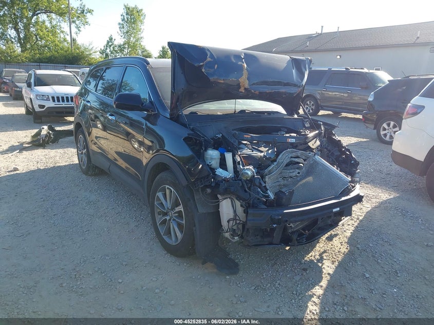 2017 Hyundai Santa fe VIN KM8SMDHF5HU216018 IAAI salvage auction — FRONT END, Salvage Title, sold $600 on 2026-07-23 (photo 1)