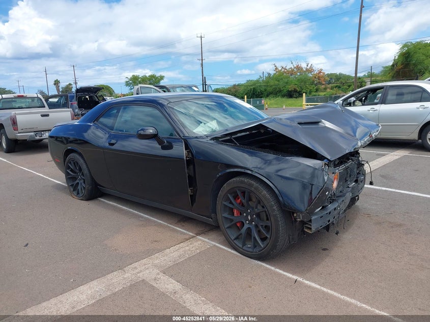 2018 Dodge Challenger VIN 2C3CDZFJ6JH288095 IAAI salvage auction — FRONT END, Salvage Title, sold $3,200 on 2026-08-14 (photo 1)