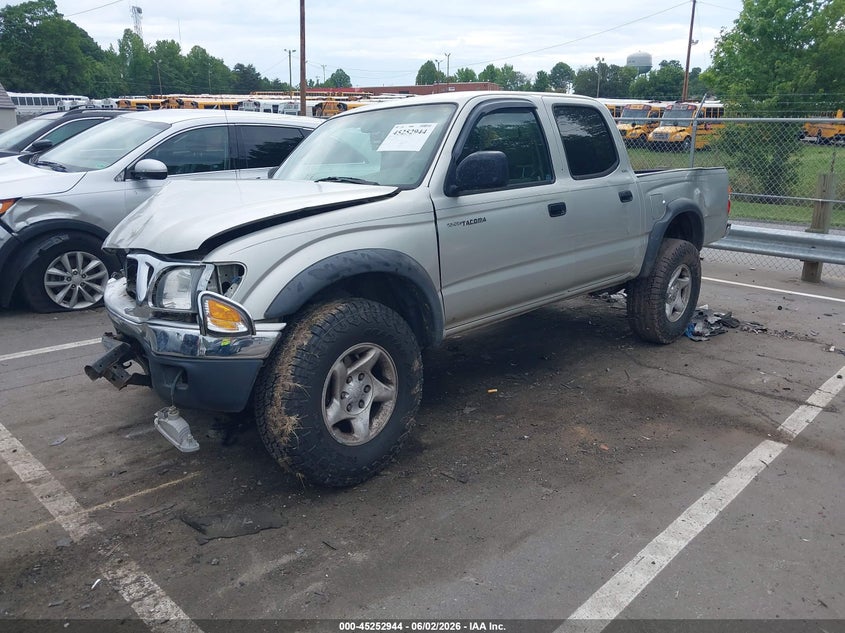 2004 Toyota Tacoma VIN 5TEGN92N94Z416602 IAAI salvage auction — FRONT & REAR, Salvage (North Carolina), sold $1,475 on 2026-07-16 (photo 2)
