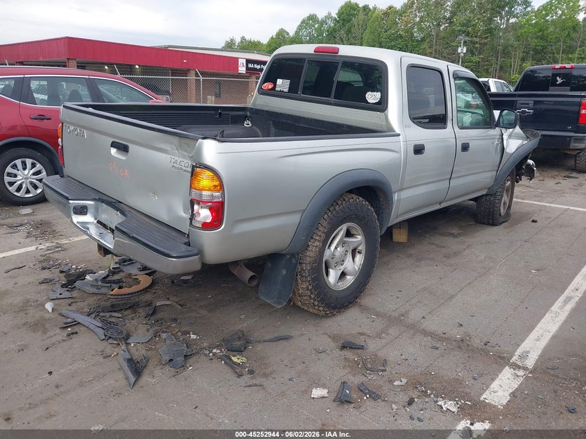 2004 Toyota Tacoma VIN 5TEGN92N94Z416602 IAAI salvage auction — FRONT & REAR, Salvage (North Carolina), sold $1,475 on 2026-07-16 (photo 4)