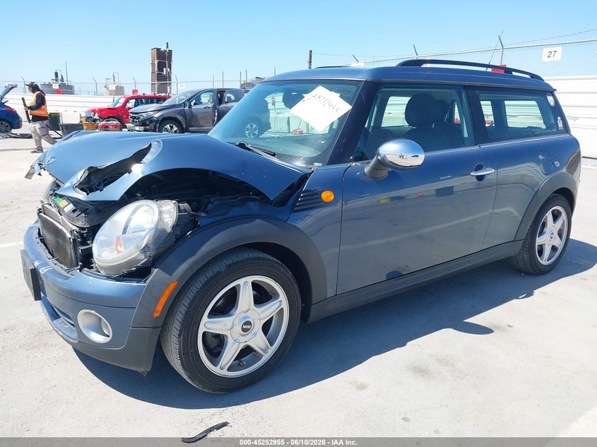 2010 Mini Clubman VIN WMWML3C52ATX51535 IAAI salvage auction — FRONT END, Salvage (California), sold $500 on 2026-08-05 (photo 2)