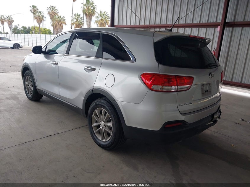 2016 Kia Sorento VIN 5XYPG4A30GG122727 IAAI salvage auction — REAR END, Salvage Title, sold $775 on 2026-07-21 (photo 3)