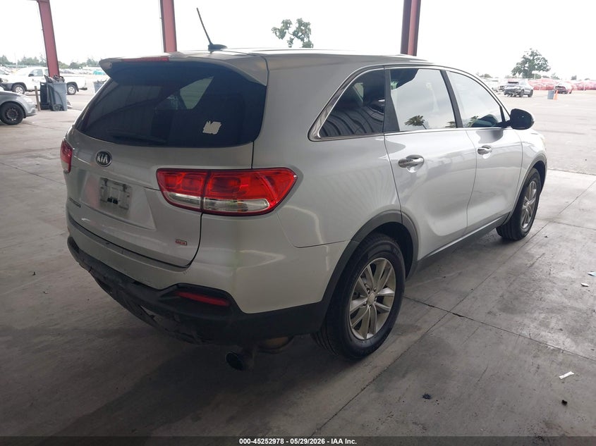 2016 Kia Sorento VIN 5XYPG4A30GG122727 IAAI salvage auction — REAR END, Salvage Title, sold $775 on 2026-07-21 (photo 4)