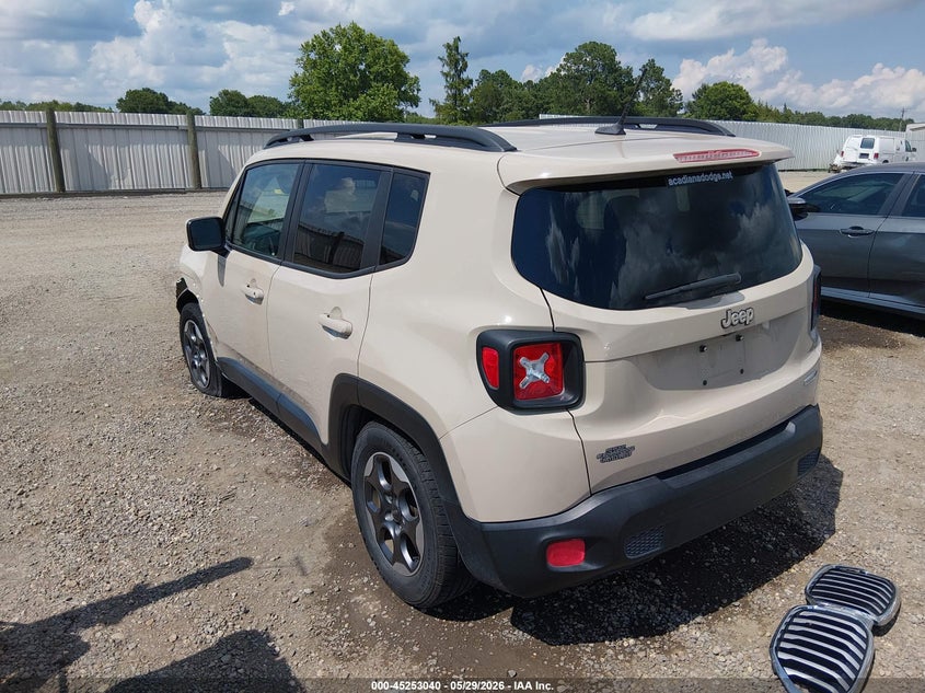 2015 Jeep Renegade VIN ZACCJABH0FPC02424 IAAI salvage auction — LEFT SIDE, Salvage (Louisiana), sold $1,450 on 2026-07-29 (photo 3)