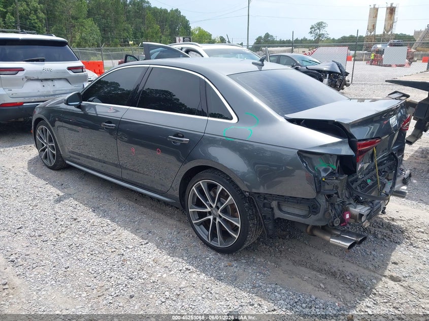 2019 Audi S4 VIN WAUB4AF46KA006019 IAAI salvage auction — REAR END, Salvage Title, sold $8,200 on 2026-08-28 (photo 3)