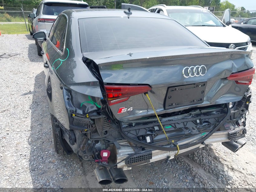 2019 Audi S4 VIN WAUB4AF46KA006019 IAAI salvage auction — REAR END, Salvage Title, sold $8,200 on 2026-08-28 (photo 6)