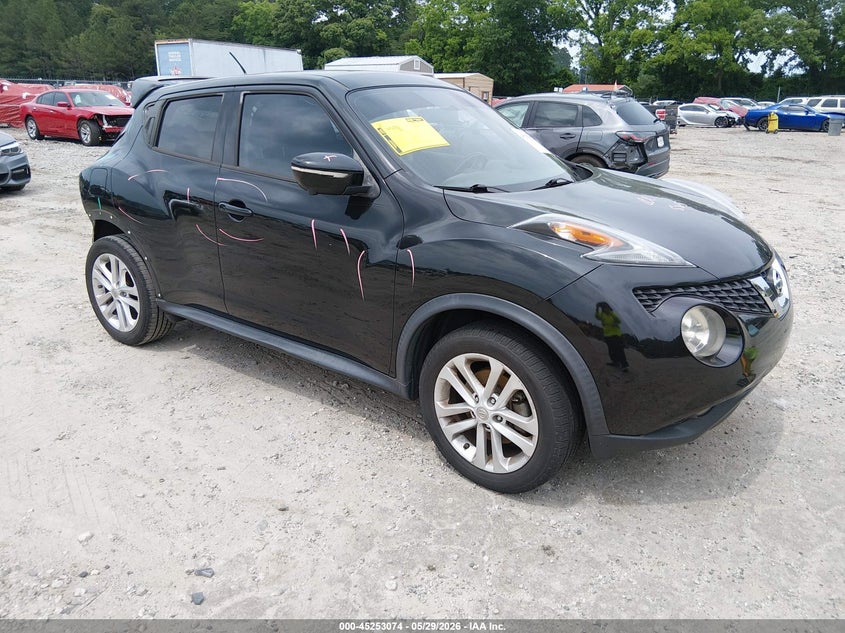2015 Nissan Juke VIN JN8AF5MR0FT509476 IAAI salvage auction — REAR END, Salvage Title, sold $275 on 2026-07-10 (photo 1)