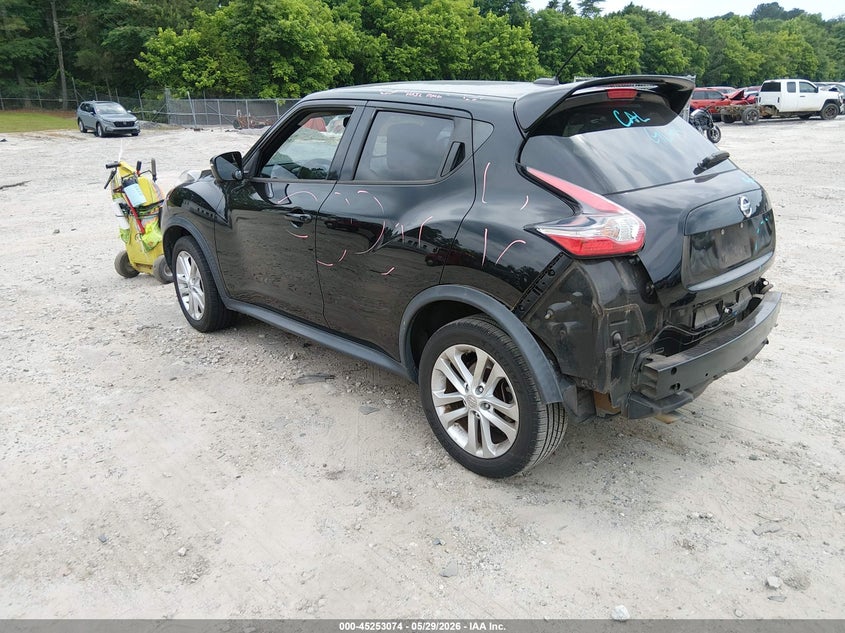 2015 Nissan Juke VIN JN8AF5MR0FT509476 IAAI salvage auction — REAR END, Salvage Title, sold $275 on 2026-07-10 (photo 3)