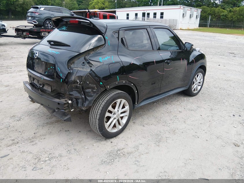 2015 Nissan Juke VIN JN8AF5MR0FT509476 IAAI salvage auction — REAR END, Salvage Title, sold $275 on 2026-07-10 (photo 4)