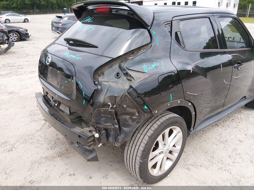 2015 Nissan Juke VIN JN8AF5MR0FT509476 IAAI salvage auction — REAR END, Salvage Title, sold $275 on 2026-07-10 (photo 6)