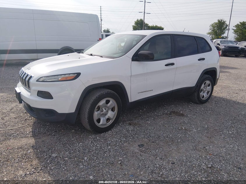 2016 Jeep Cherokee VIN 1C4PJMAB1GW313925 IAAI salvage auction — REAR END, Sf97 (Missouri), sold $10,550 on 2026-07-09 (photo 2)