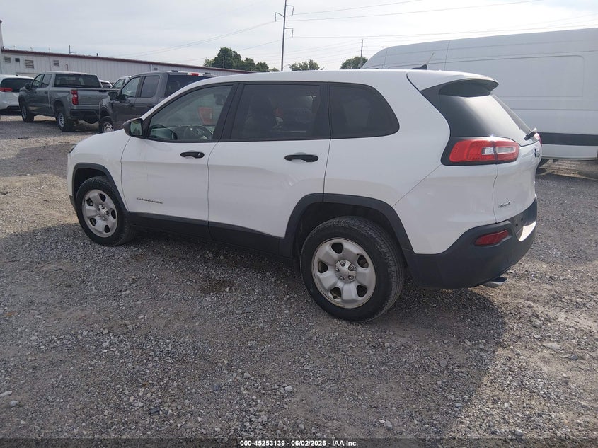 2016 Jeep Cherokee VIN 1C4PJMAB1GW313925 IAAI salvage auction — REAR END, Sf97 (Missouri), sold $10,550 on 2026-07-09 (photo 3)