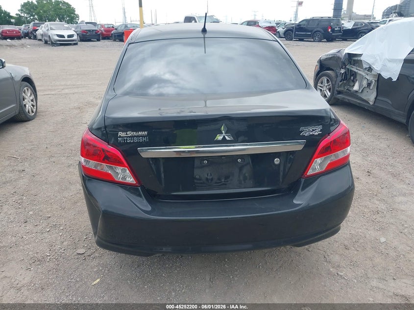 2019 Mitsubishi Mirage VIN ML32F3FJXKHF08382 IAAI salvage auction — FRONT & REAR, Clear (Indiana), sold $1,600 on 2026-07-08 (photo 6)