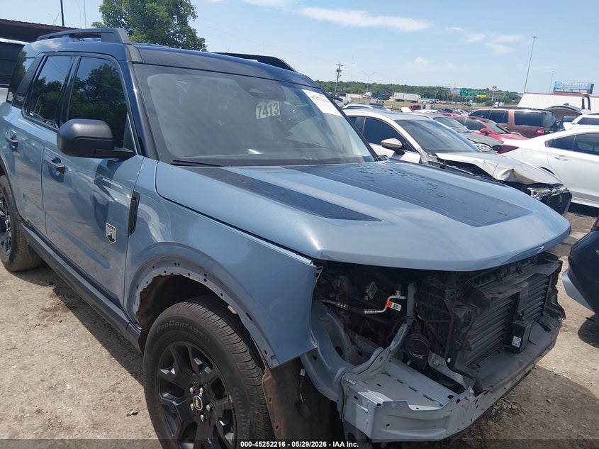 2025 Ford Bronco sport VIN 3FMCR9BN8SRE24671 IAAI salvage auction — FRONT END, Salvage Title, sold $6,600 on 2026-07-29 (photo 1)