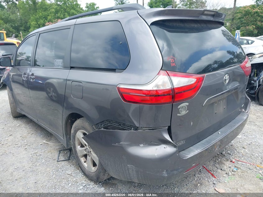 2019 Toyota Sienna VIN 5TDKZ3DC2KS016740 IAAI salvage auction — FRONT END, Salvage Title, sold $3,650 on 2026-07-28 (photo 3)