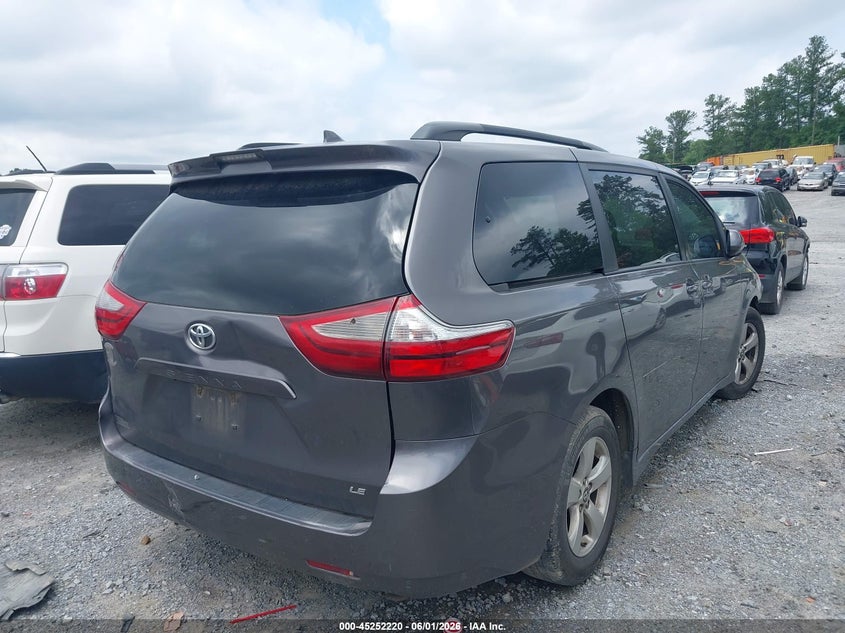 2019 Toyota Sienna VIN 5TDKZ3DC2KS016740 IAAI salvage auction — FRONT END, Salvage Title, sold $3,650 on 2026-07-28 (photo 4)