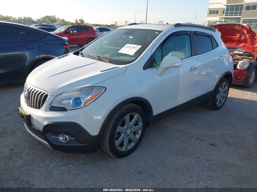 2016 Buick Encore VIN KL4CJBSB7GB615741 IAAI salvage auction — REAR END, Salvage Title, sold $1,500 on 2026-07-28 (photo 2)