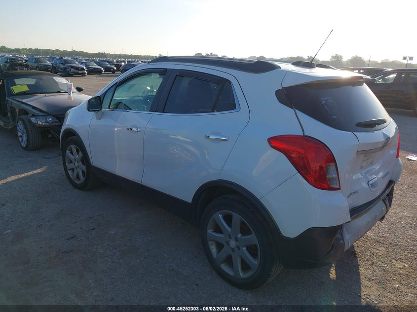 2016 Buick Encore VIN KL4CJBSB7GB615741 IAAI salvage auction — REAR END, Salvage Title, sold $1,500 on 2026-07-28 (photo 3)