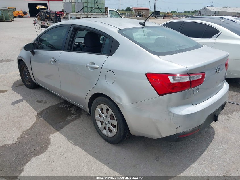 2015 Kia Rio VIN KNADM4A3XF6440283 IAAI salvage auction — NORMAL WEAR, Original (Texas), sold $650 on 2026-07-06 (photo 3)