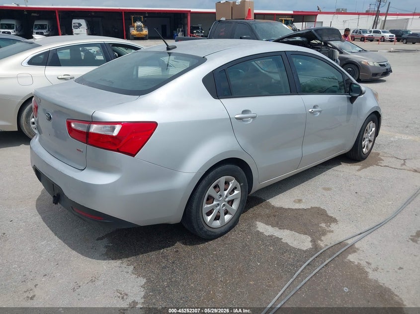 2015 Kia Rio VIN KNADM4A3XF6440283 IAAI salvage auction — NORMAL WEAR, Original (Texas), sold $650 on 2026-07-06 (photo 4)
