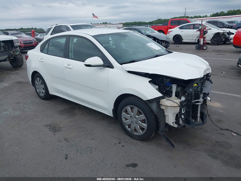 2021 Kia Rio VIN 3KPA24ADXME387824 IAAI salvage auction — FRONT END, Salvage Title, sold $1,250 on 2026-07-22 (photo 1)