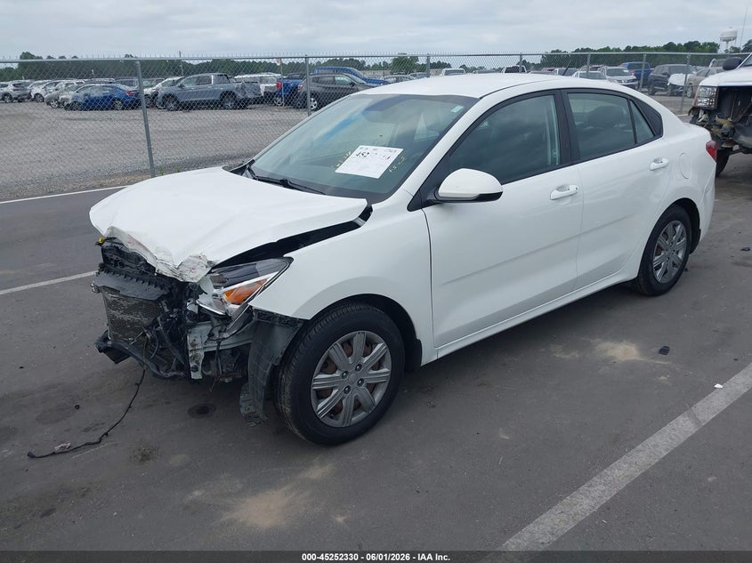 2021 Kia Rio VIN 3KPA24ADXME387824 IAAI salvage auction — FRONT END, Salvage Title, sold $1,250 on 2026-07-22 (photo 2)