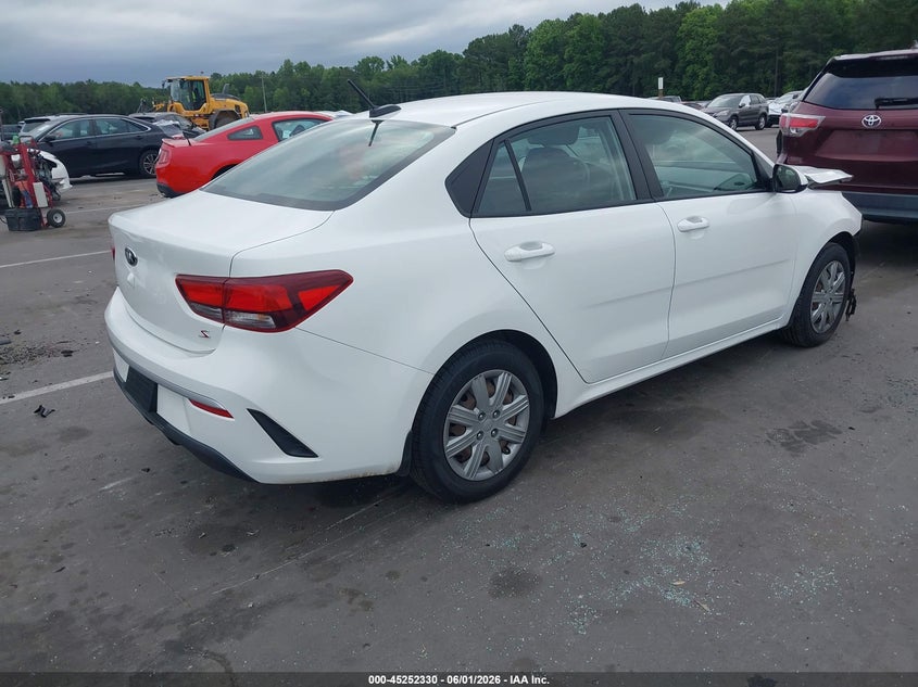 2021 Kia Rio VIN 3KPA24ADXME387824 IAAI salvage auction — FRONT END, Salvage Title, sold $1,250 on 2026-07-22 (photo 4)