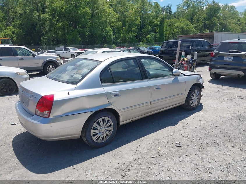 2004 Hyundai Elantra VIN KMHDN46D54U712955 IAAI salvage auction — FRONT END, Clear (Virginia), sold $350 on 2026-07-07 (photo 4)