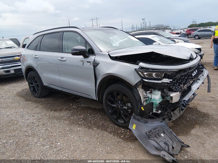 2023 Kia Sorento VIN 5XYRK4LF0PG199323 IAAI salvage auction — FRONT END, Salvage Title, sold $6,000 on 2026-07-08 (photo 1)