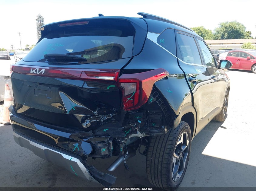 2025 Kia Seltos VIN KNDER2AA5S7771465 IAAI salvage auction — REAR END, Salvage Title, sold $7,500 on 2026-07-14 (photo 4)