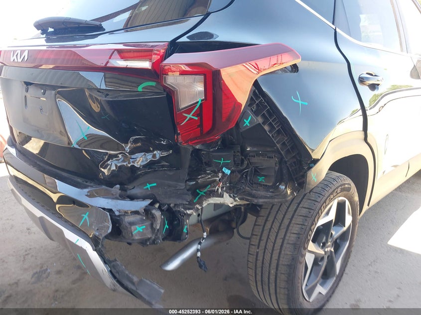 2025 Kia Seltos VIN KNDER2AA5S7771465 IAAI salvage auction — REAR END, Salvage Title, sold $7,500 on 2026-07-14 (photo 6)