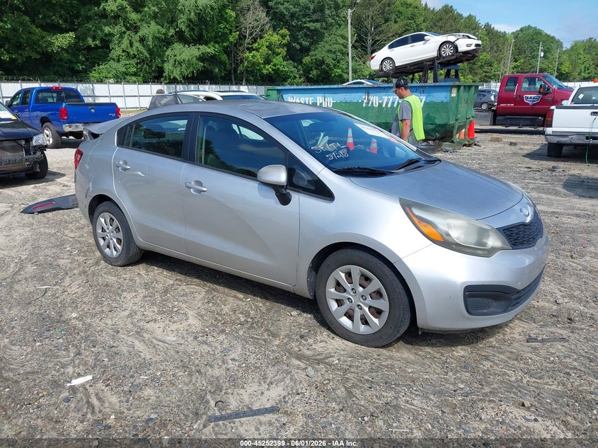 2013 Kia Rio VIN KNADM4A34D6209859 IAAI salvage auction — REAR END, Salvage Title, sold $750 on 2026-07-16 (photo 1)