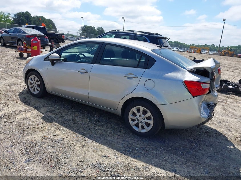 2013 Kia Rio VIN KNADM4A34D6209859 IAAI salvage auction — REAR END, Salvage Title, sold $750 on 2026-07-16 (photo 3)